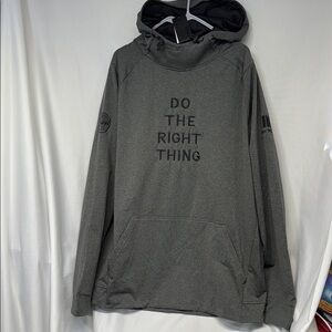 UNRL cross over hoodie II Do the right thing thing hooded sweatshirt XL
